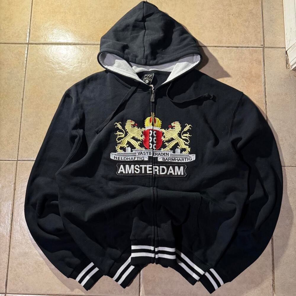 Y2k amsterdam zip up hoodie Size XL in Mens